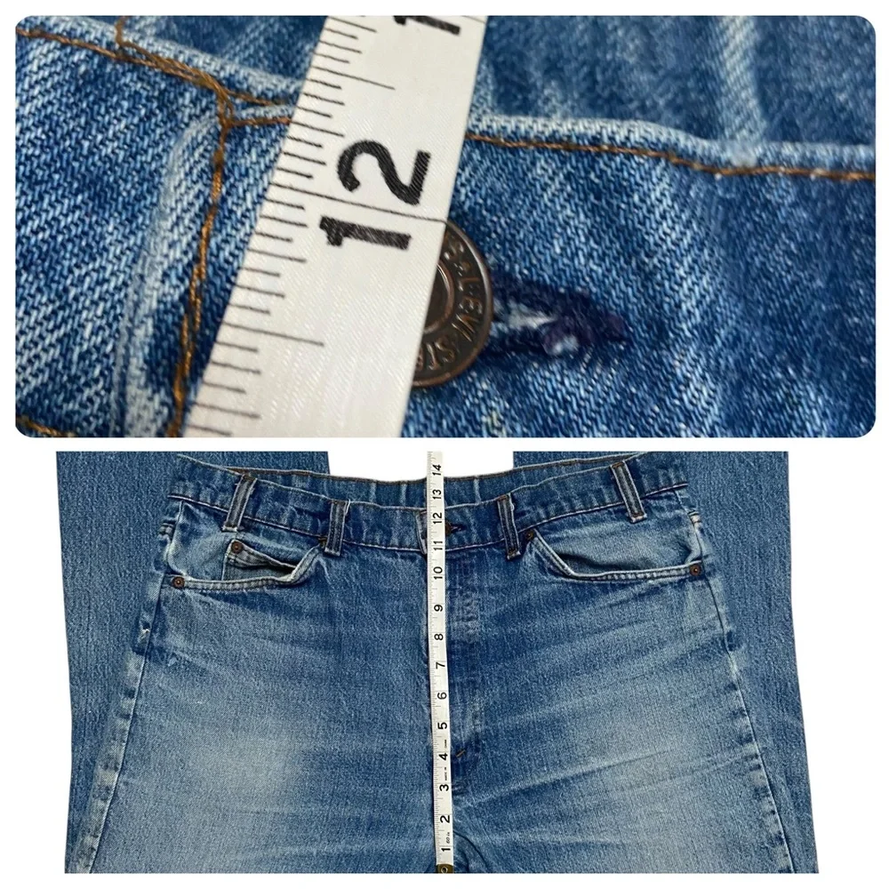 Vintage Orange Tab Levi’s 517 Jeans Men’s Size 38W Blue Jeans